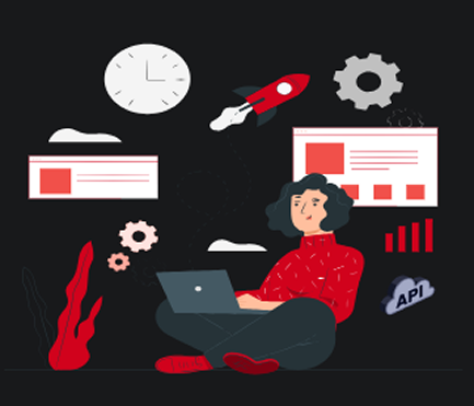 Tech Solutions Illustration